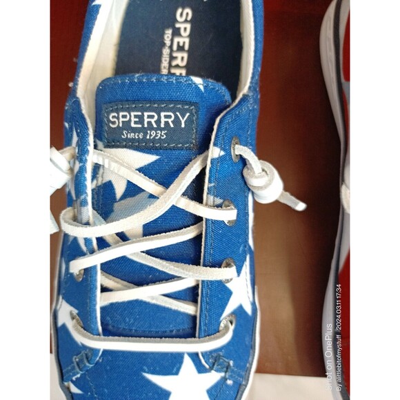 Sperry Top Sider Boat Shoes Stars Stripes Size 7 Womens Olympics Paris STS88152 - Picture 7 of 16